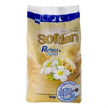 پودر ماشین لباسشویی سافتلن مدل Perfect and Shiny وزن 3 کیلوگرم