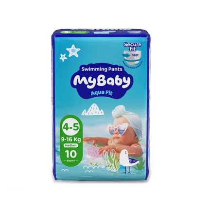 پوشک استخری مای بیبی مخصوص شنا سایز 4-5