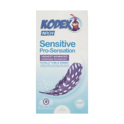 کاندوم کودکس مدل حساس Sensitive بسته 12 عددی