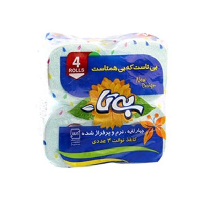 دستمال توالت بی تا 4 لایه بسته 4 عددی