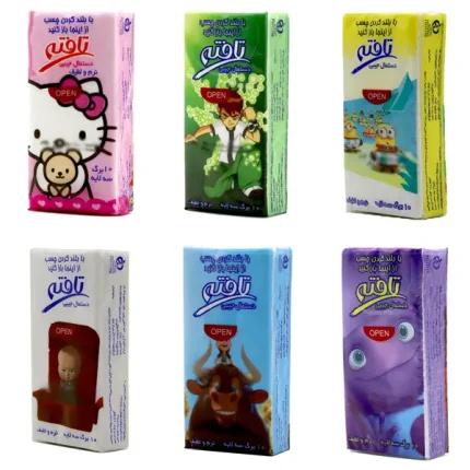 دستمال کاغذی جیبی تافته 10 برگ 3 لایه مجموعه 10 عددی